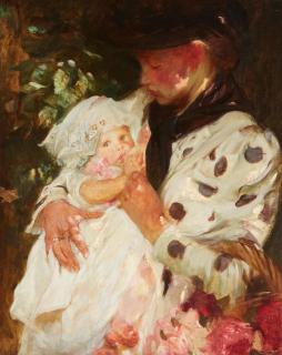 Sir James Jebusa Shannon, RA, RBA, RHA - The Flower Girl