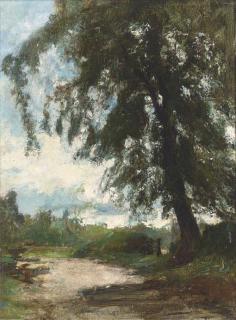 Sir James Lawton Wingate, P.R.S.A. - A sunlit lane