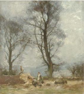 Sir James Lawton Wingate, P.R.S.A. - Harvesting potatoes