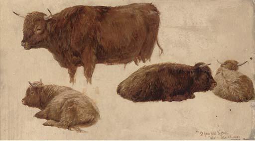 Sir James Lawton Wingate, P.R.S.A. - Highland Cattle Studies