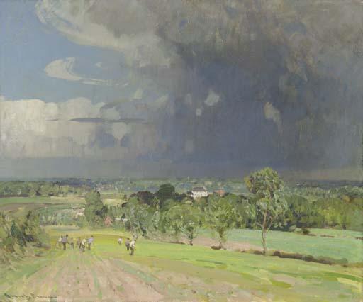 Sir John Alfred Arnesby Brown, R.A., R.B.A. - The Ploughed Field