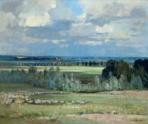 Sir John Alfred Arnesby Brown, R.A. - Near Acle, Norfolk