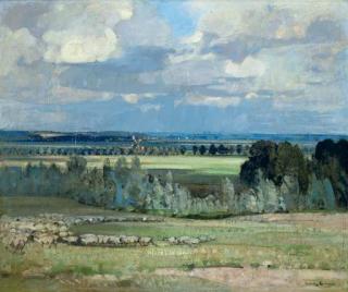 Sir John Alfred Arnesby Brown, R.A. - Near Acle, Norfolk