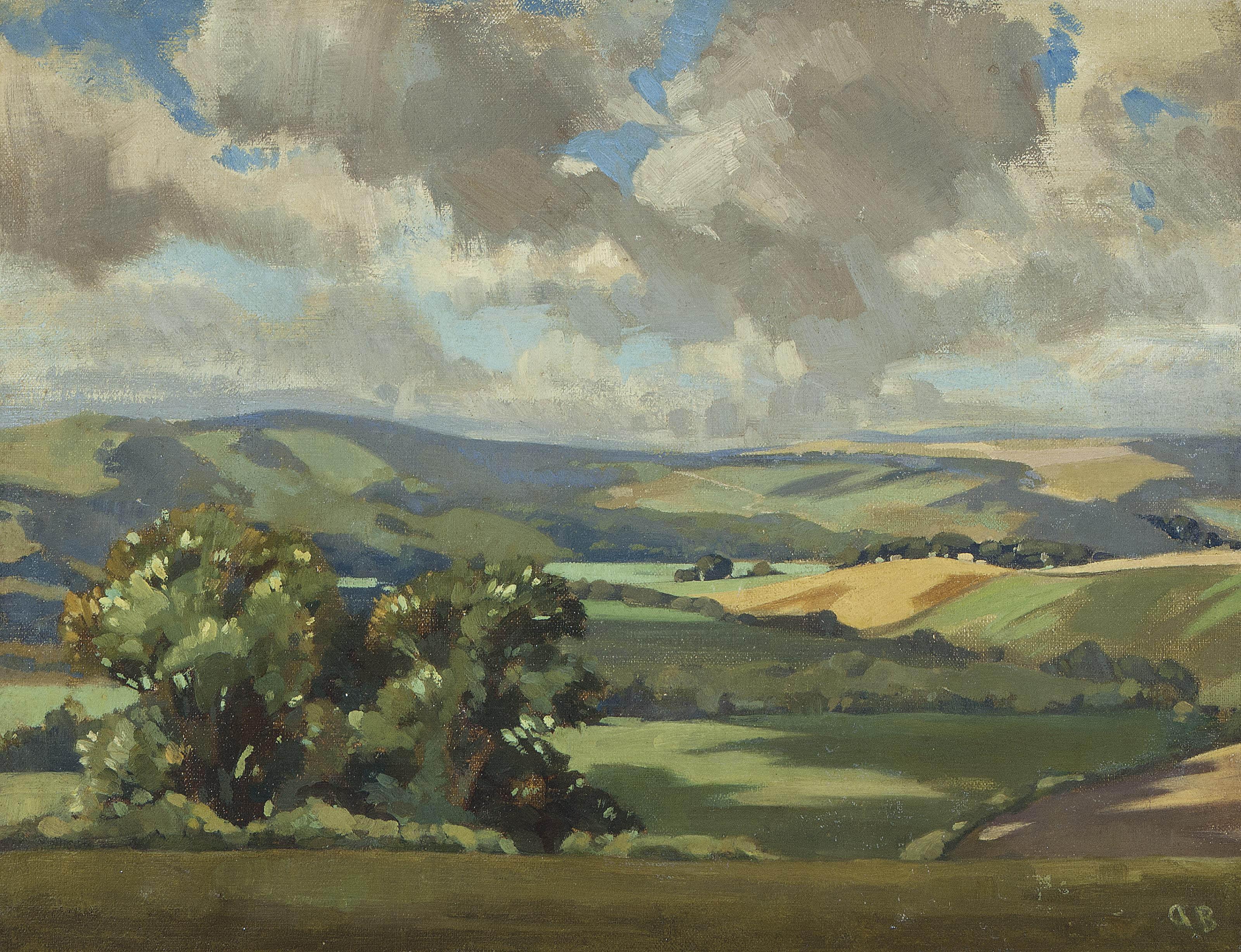 Sir John Alfred Arnesby Brown, R.A. - Pastoral landscape