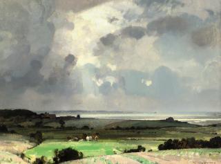 Sir John Alfred Arnesby Brown, R.A. - Suffolk Landscape