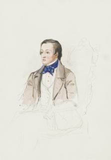Sir John Everett Millais, Bt., P.R.A. - Portrait study of Mr R. Stephens of Merton College, Oxford