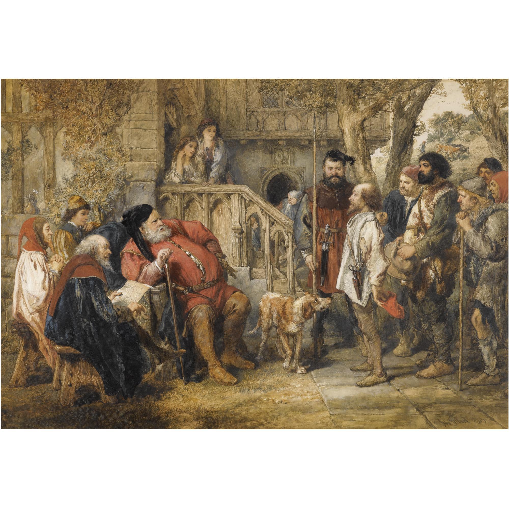 Sir John Gilbert, R.A., P.R.W.S. - Falstaff, Henry Iv, Part Ii