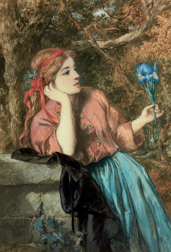 Sir John Gilbert, R.A., P.R.W.S. - The Iris