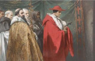Sir John Gilbert, R.A. - Cardinal Pandolphus At The Ex-Communication Of King John