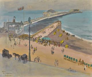 Sir John Lavery, R.A., R.H.A., R.S.A. - Brighton From The Royal Albion
