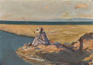 Sir John Lavery, R.A., R.H.A., R.S.A. - The Angler