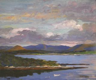 Sir John Lavery, R.A., R.H.A., R.S.A. - The Kenmare River, Evening