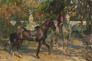 Sir John Lavery, R.A., R.H.A., R.S.A. - The Morning Ride