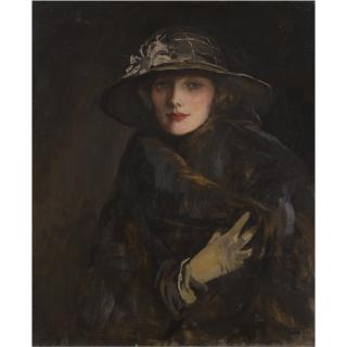 Sir John Lavery, R.A., R.S.A., R.H.A. - A Lady In Brown