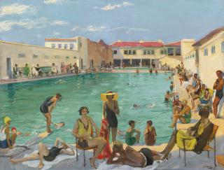 Sir John Lavery, R.A., R.S.A., R.H.A. - British Winter In Florida