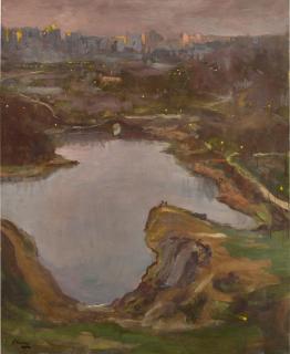 Sir John Lavery, R.A., R.S.A., R.H.A. - Central Park, New York, Evening