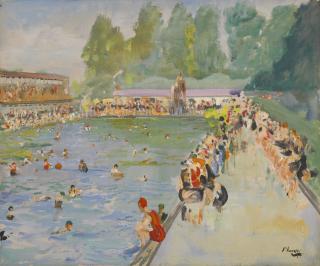 Sir John Lavery, R.A., R.S.A., R.H.A. - Chiswick Baths