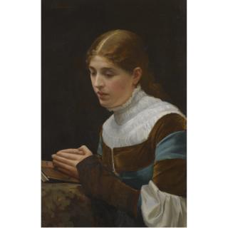 Sir John Lavery, R.A., R.S.A., R.H.A. - Marguerite\'S Prayer, Faust Act Iii, Scene I