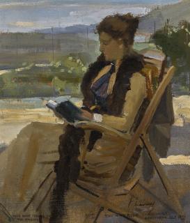 Sir John Lavery, R.A., R.S.A., R.H.A. - Miss Katherine Mclaren At Glencarron