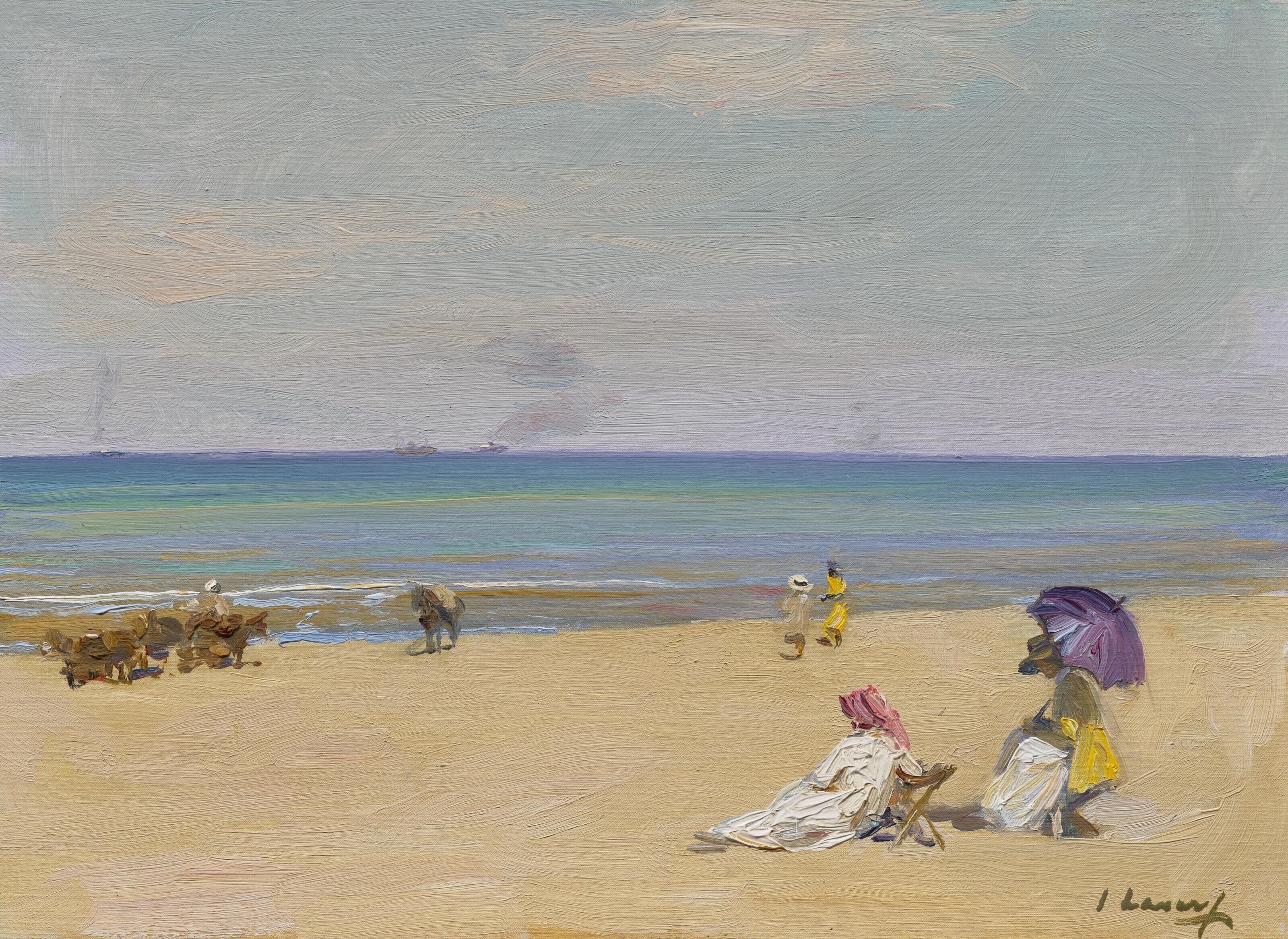 Sir John Lavery, R.A., R.S.A., R.H.A. - On The Sands
