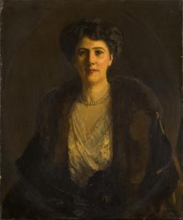 Sir John Lavery, R.A., R.S.A., R.H.A. - Portrait of Helen Dorothea McCulloch Jowitt