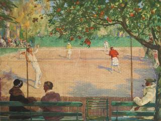 Sir John Lavery, R.A., R.S.A., R.H.A. - Tennis, Hotel Beau Site, Cannes