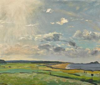 Sir John Lavery, R.A., R.S.A., R.H.A. - The Golf Course, North Berwick