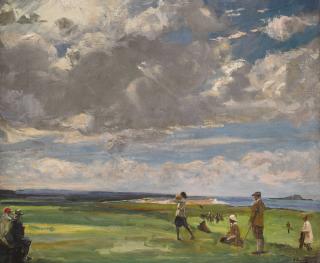 Sir John Lavery, R.A., R.S.A., R.H.A. - The Golf Links, North Berwick