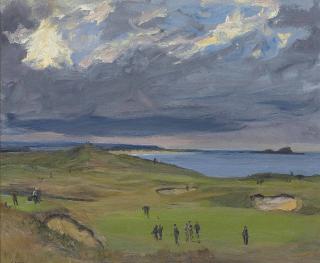 Sir John Lavery, R.A., R.S.A., R.H.A. - The Golf Links, North Berwick