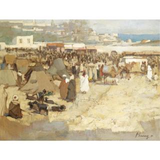 Sir John Lavery, R.A., R.S.A., R.H.A. - The Soko, Tangier