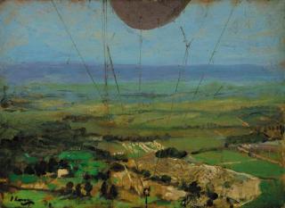 Sir John Lavery, R.H.A., R.A., R.S.A. - From a Kite Balloon, Roehampton