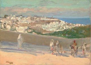 Sir John Lavery, R.H.A., R.A., R.S.A. - On The Fez Road, Tangiers