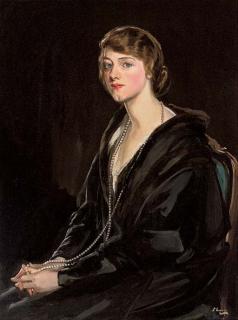 Sir John Lavery, R.H.A., R.A., R.S.A. - Portrait of Mrs E. Bowen-Davies