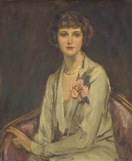 Sir John Lavery, R.S.A., R.A., R.H.A. - Portrait of Miss Mary Elizabeth Hayward