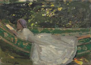 Sir John Lavery, R.S.A., R.H.A., R.A. - The Green Hammock