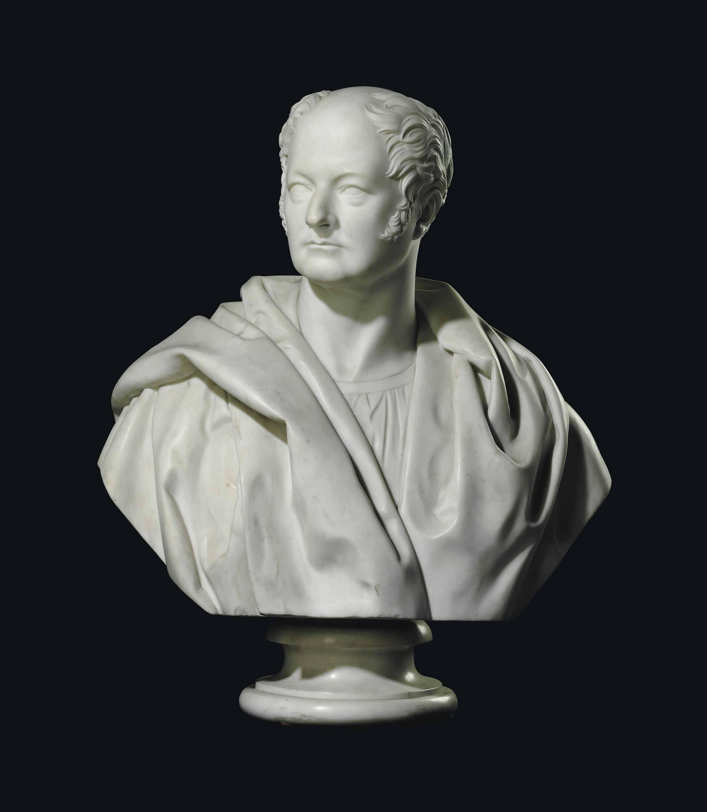 Sir John Steell Rsa - A Marble Bust Of Tsar Alexander I Of Russia
