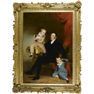 Sir John Watson Gordon R.A., P.R.S.A. - William Johnston Of Lathrick With His Two Sons