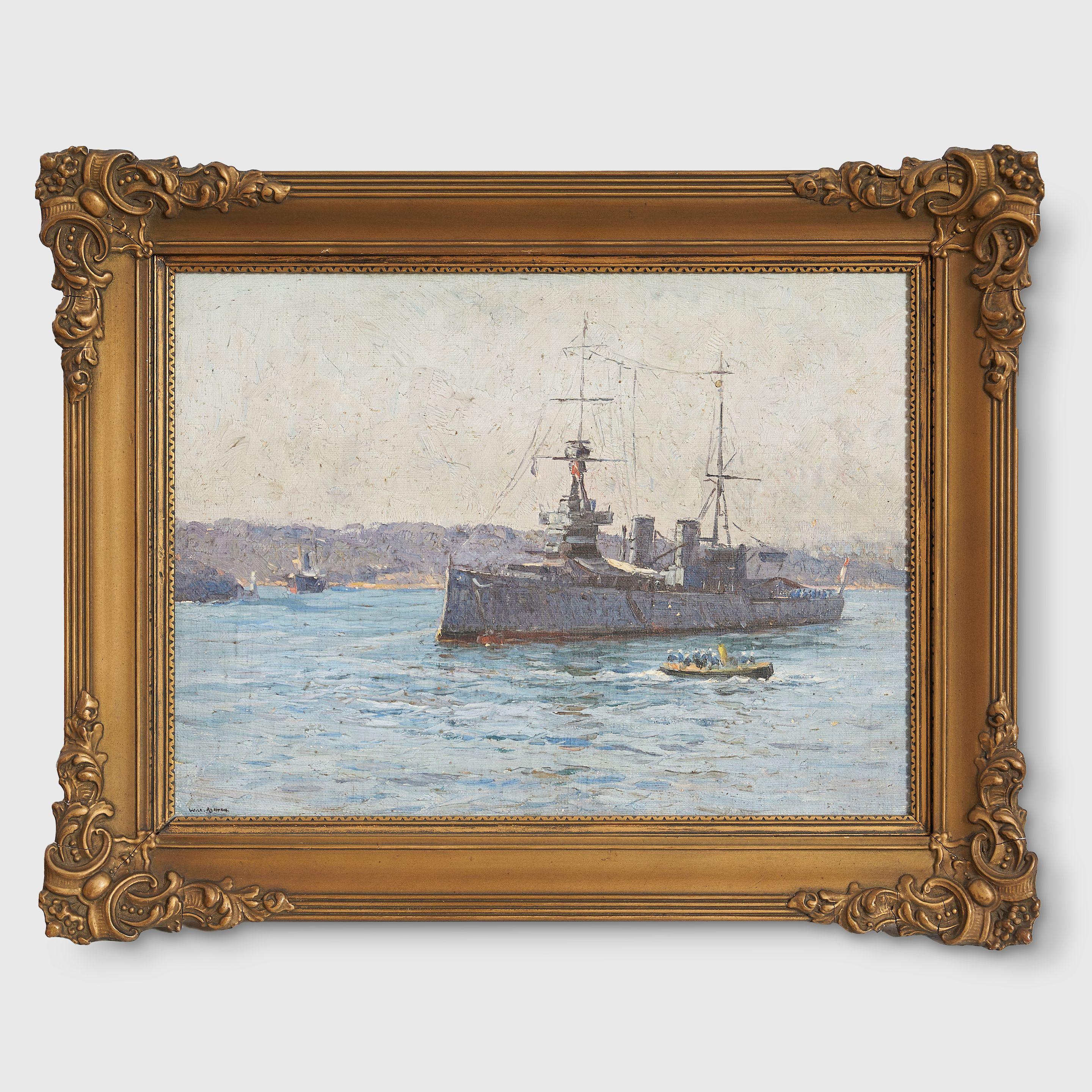Sir John William Ashton - \'Australia\' Moored Off Mosman Bay