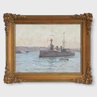 Sir John William Ashton - \'Australia\' Moored Off Mosman Bay