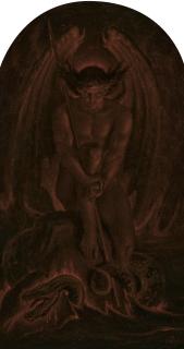 Sir Joseph Noel Paton, R.S.A. - The Adversary!: \'Where their worm dieth not, and the fire is not quenched\'