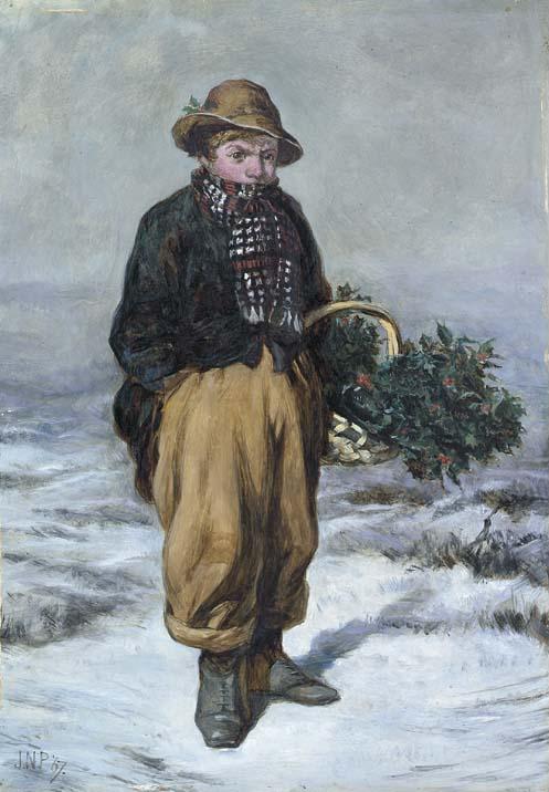 Sir Joseph Noel Paton, R.S.A. - The Holly Gatherer