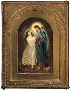 Sir Joseph Noel Paton, R.S.A. - \'Yea though I walk through the Valley of the Shadow of Death. I will fear no evil; For thou art with me\'