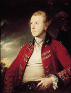 Sir Joshua Reynolds, P.R.A. - Portrait Of Colonel William, Viscount Pulteney M.P. (1731-1763), In The Uniform Of The 85Th Light Infantry, The Royal Volunteers, In A Landscape