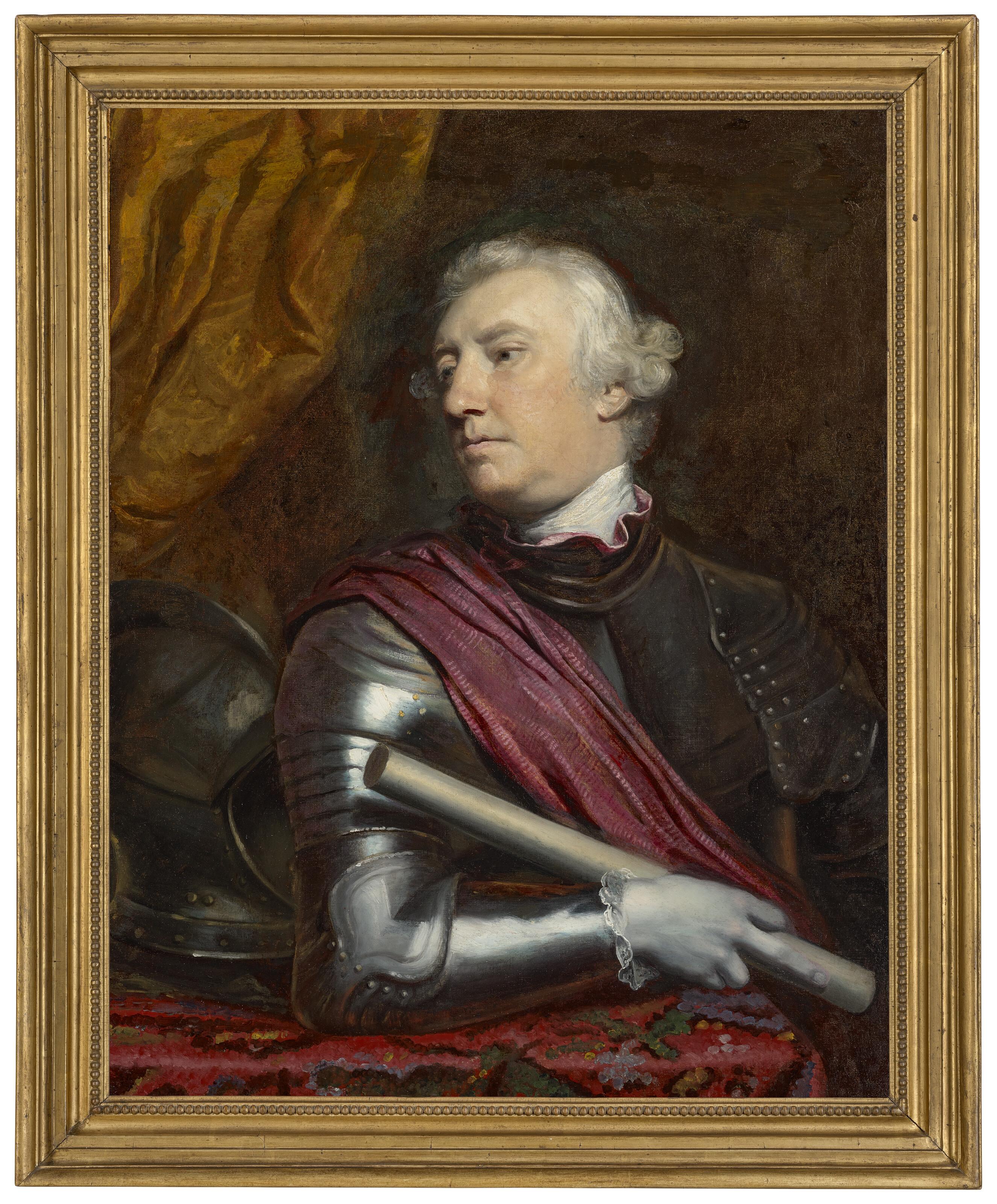 Sir Joshua Reynolds, P.R.A. - Portrait of George Townshend, 1st Marquess Townshend (1724-1807), half-length, in armour