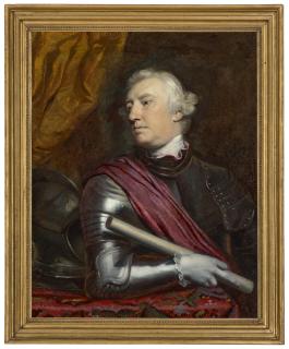 Sir Joshua Reynolds, P.R.A. - Portrait of George Townshend, 1st Marquess Townshend (1724-1807), half-length, in armour
