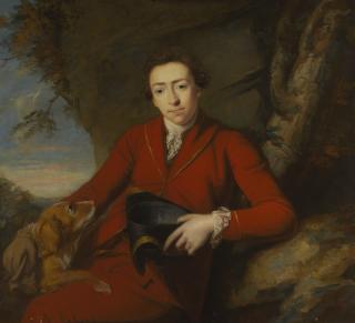 Sir Joshua Reynolds, P.R.A. - Portrait Of Sir John Lade, 2Nd Bt. (1759–1838) With His Dog