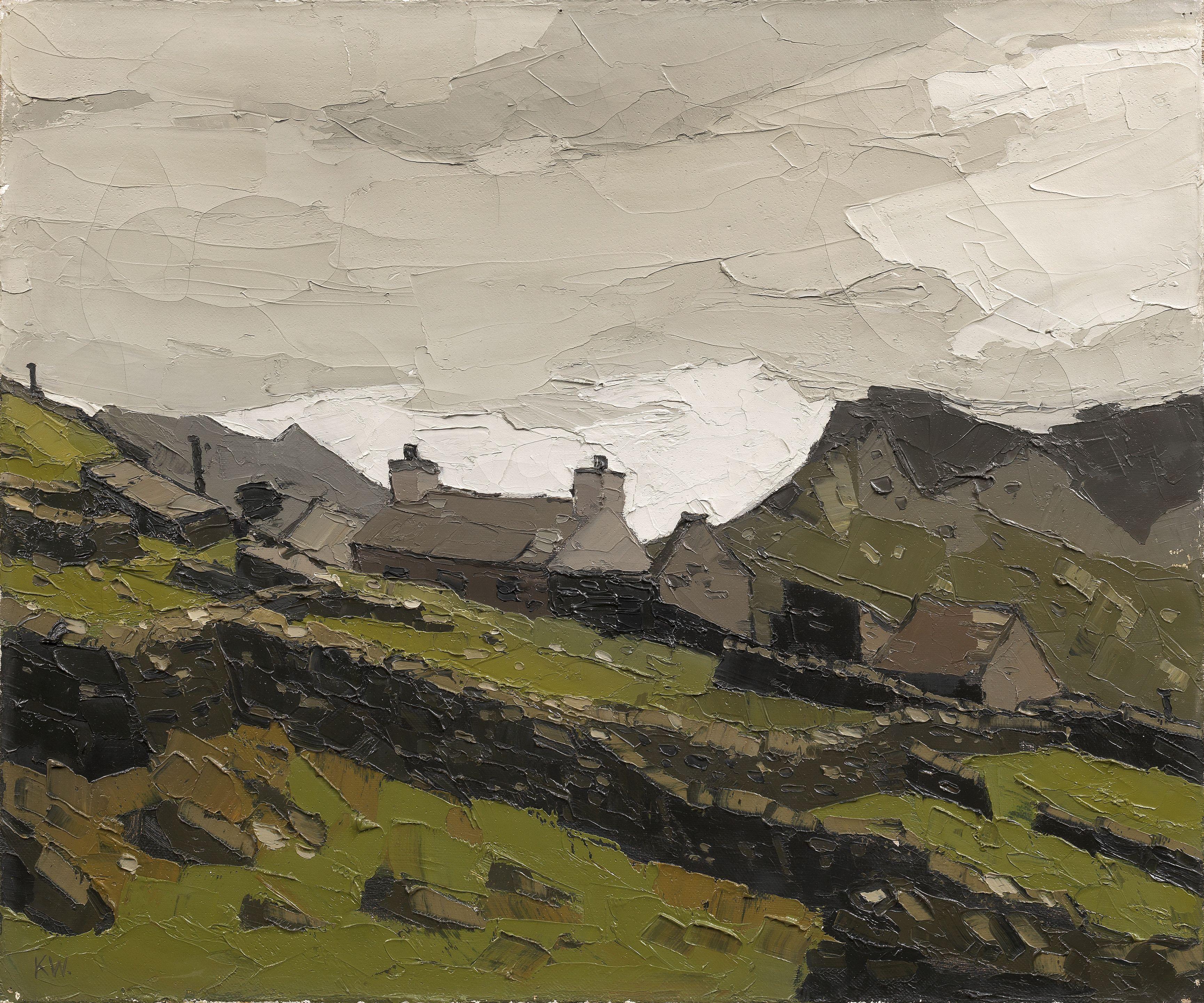 Sir Kyffin Williams R.A. - Above Nantlle 50.8 x 61 cm. (20 x 24 in.)