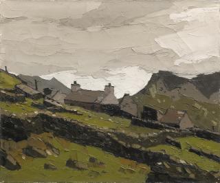 Sir Kyffin Williams R.A. - Above Nantlle 50.8 x 61 cm. (20 x 24 in.)