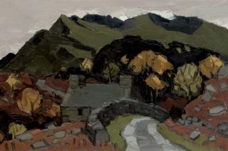 Sir Kyffin Williams, R.A. - Autumn, Cwm-y-glo No. 1