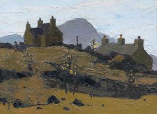 Sir Kyffin Williams R.A. - Cottages, Deiniolen